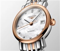 Orologio Longines Donna Elegant Collection in Acciaio/Oro rosa L43095877 - L43095877